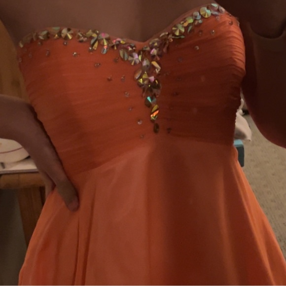 Short Coral Pink Semi Formal Dress! - Picture 6 of 10